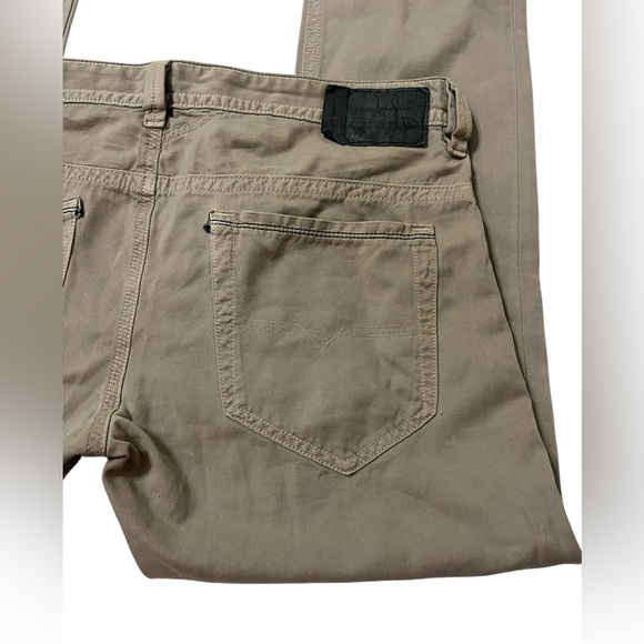 Diesel Thavar Slim Skinny Jeans Mens 32 Tan Straight - Picture 5 of 10